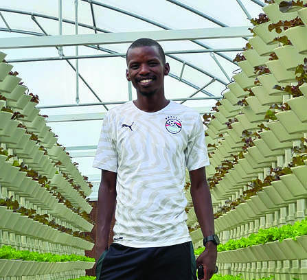 Mogale Maleka the co-owner of AB Farms which is a company that was the runner-up in the Innovation Hub’s GAP awards in the Green Innovation category. AB Farms has come up with a hydroponic farming system that uses less water and electricity.