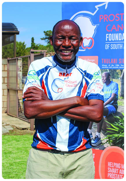 Prostate cancer survivor Thulani Sibisi.