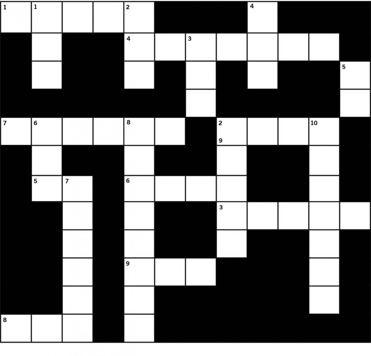 Crossword puzzle