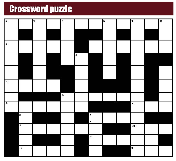 Crossword puzzle