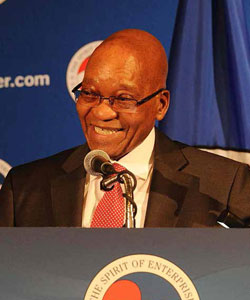 President Jacob Zuma at the US-Africa Leaders Summit in Washington recently. Chris Bathembu
