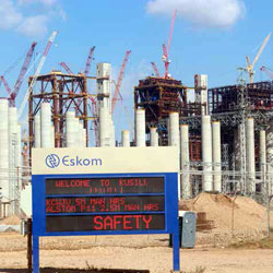 Kusile Power Station, currently under construction Mpumalanga, is expected to open in 2019 and help ease the country’s electricity demands