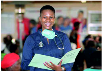 Dr Funeka Bango works hard to ensure she makes a difference in the lives of patients at the Ubuntu HIV Clinic in Khayelitsha.