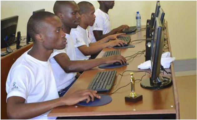 Photo caption: Inmates at the Usethubeni Youth School at the Westville Correctional Centre can now enjoy their lessons in a comfortable environment instead of the prison cells.