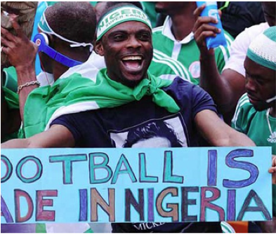 Nigerian fans celebrate after their team was crowned the champions of the 2013 Afcon.