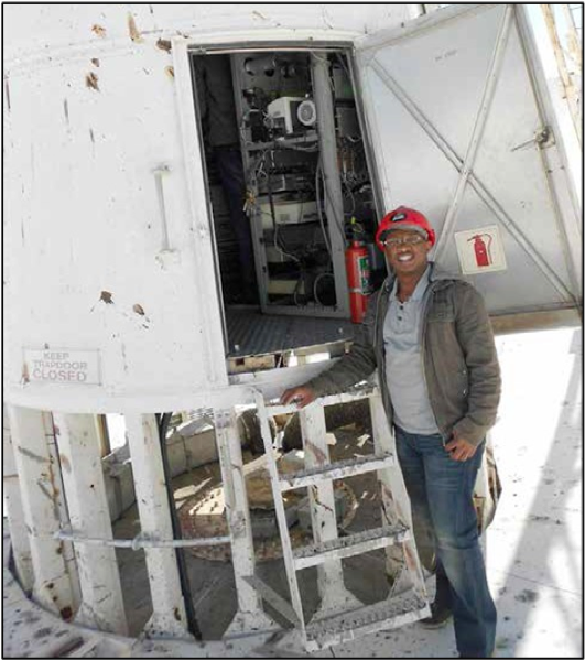 Sphume Ndlovu, a researcher at Hartebeesthoek Radio Astronomy Observatory, is one of a growing number of students getting tertiary education because of government interventions.