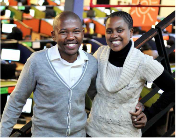 Phumolo Koalane and Yoliswa Mhlongo are some of the beneficiaries of the Monyetla Work Readiness Programme.