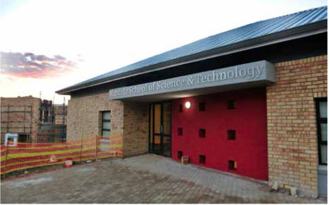 The architect’s model of the new Mandela School of Science & Technology.