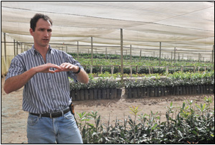 Managing director of Ncera Macadamia Farming Wayne Simpson oversees the macadamia farm, an initiative by communities in Ncera, which has created 90 permanent jobs.