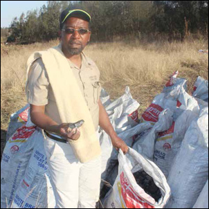 Chairperson of Emcakwini Community Trust Eric Buthelezi says the trust's charcoal business, which the National Development Agency helped fund, is bringing in profits and providing employment for the people of Babanango in KZN.