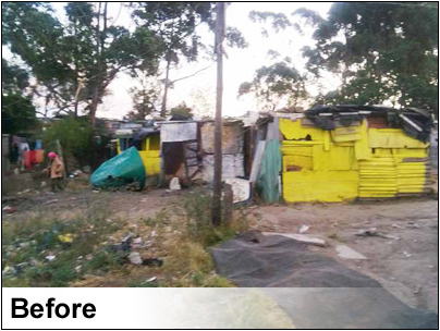 Residents of Second Creek in East London lived in shacks with little or no services and relied on the dump site as their source of food.