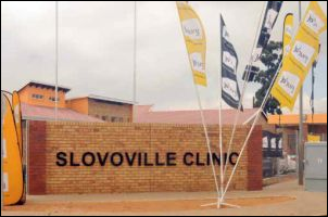 The newly built clinic in Slovoville means residents no longer have to travel to neighbouring communities to get quality health care.