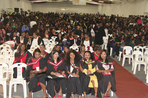 Some of the graduating nurses.