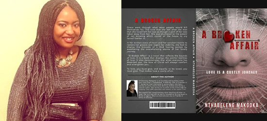 Author Nthabeleng Makgota published her first novel.