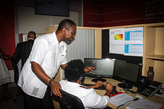 KwaZulu-Natal Health MEC Dr Sibongiseni Dhlomo at the official opening of the Complaints Management Call Centre.